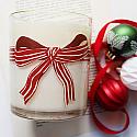 RED BOW Hand Poured Soy Holiday Candle