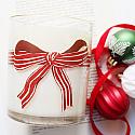 RED BOW Hand Poured Soy Holiday Candle