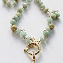Aquamarine and Baroque Pearl Drop Necklace - The Cielo Necklace