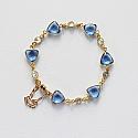 Tanzanite and CZ Bracelet - The Mykonos Bracelet