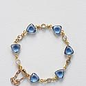 Tanzanite and CZ Bracelet - The Mykonos Bracelet