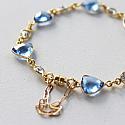 Tanzanite and CZ Bracelet - The Mykonos Bracelet