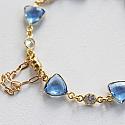 Tanzanite and CZ Bracelet - The Mykonos Bracelet
