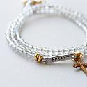 Triple Wrap "Pray" Bracelet