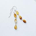 Carnelian Dangle Earrings - Falling Leaves Earrings