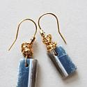 Blue Opal and Gold Earrings - The Anna Earrings