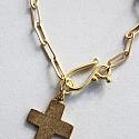 Brushed, Simple Cross on Paperclip Chain - The Revival Necklace