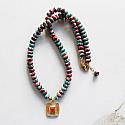 Sea Sediment and Carnelian Pendant Necklace - The Harvest Necklace