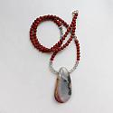 Red Jasper, Labradorite, Ocean Jasper Pendant Necklace - The Tucson Necklace