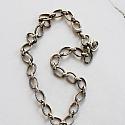 Silver Chain and Baroque Pearl Necklace - The Sabrina Necklace