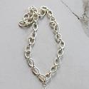 Silver Chain and Baroque Pearl Necklace - The Sabrina Necklace