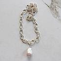 Silver Chain and Baroque Pearl Necklace - The Sabrina Necklace