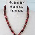 Czech Glass and Sunstone Pendant Necklace - The Yuma Necklace