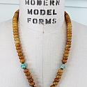 Mixed Glass or Agate Pendant Necklace - The Aubrey Necklace