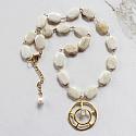 Sunset Moonstone Pendant Necklace - The Mallory Necklace