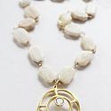 Sunset Moonstone Pendant Necklace - The Mallory Necklace