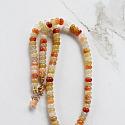 Flower Jade and Carnelian Necklace - The Lizzie Necklace