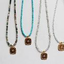 CZ & Gemstone Necklace - The Tory Necklace