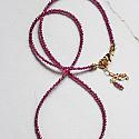 CZ Cross and Gemstone Necklace - The Molly Necklace