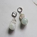 Aquamarine and Golden Rutiliated Quartz Earrings - The Laurie Earrings