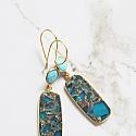 Sky Blue Mohave and Turquoise Earrings - The Mohave Earrings