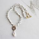 Keishi and Fresh Water Pearl Necklace - The Cara Necklace