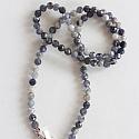Iolite and Druzy Necklace - The Pacific Necklace