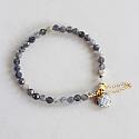 Iolite and Dendritic Opal Bracelet - The Pacific Bracelet