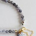 Iolite and Dendritic Opal Bracelet - The Pacific Bracelet
