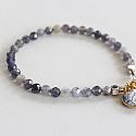 Iolite and Dendritic Opal Bracelet - The Pacific Bracelet