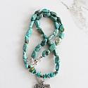 Turquoise and Sterling Silver Pendant - The Sonora Necklace