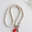 Riverstone, Turquoise, and Coral Necklace - The Cape Verde Necklace