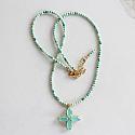 Amazonite and Chalcedony Necklace - The Caicos Necklace