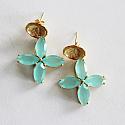 Aqua Chalcedony Earrings - The Caicos Earrings