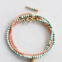 Coral and Amazonite Wrap Bracelet - The Apres Sea Bracelet