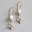 White Agate Drop Earrings - The Jessi Earrings