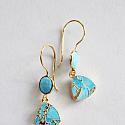Mojave Turquoise Trillion Earrings - The Mojave Earrings