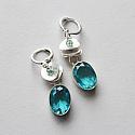 Blue Topaz Drop Earrings - The November Earrings