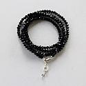 Black Quad Wrap Bracelet/Necklace