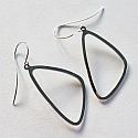 Silver Rounded Rectangle Earrings - The Susie Earrings