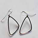 Silver Rounded Rectangle Earrings - The Susie Earrings
