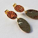Gold Post Hammered Earrings - The Eileen Earrings