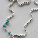 Sterling Silver & Turquoise Cross Necklace - The Loretto Necklace