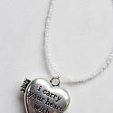 Moonstone or Red Jade Sterling Silver Necklace - The Carry your Heart Necklace