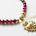 Red Garnet Sacred Heart Bracelet - The Blessed Bracelet