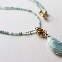 Aquamarine and Amazonite Necklace - The Grace Necklace