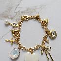 Plated Gold Charm Bracelet - The Mandy Bracelet