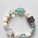 OOAK Glass, Pearl, Ancient Roman Glass and Sterling Barrel Bead - To Do, Love and  Hope Bracelet