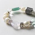 OOAK Glass, Pearl, Ancient Roman Glass and Sterling Barrel Bead - To Do, Love and  Hope Bracelet