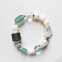 OOAK Glass, Pearl, Ancient Roman Glass and Sterling Barrel Bead - To Do, Love and  Hope Bracelet